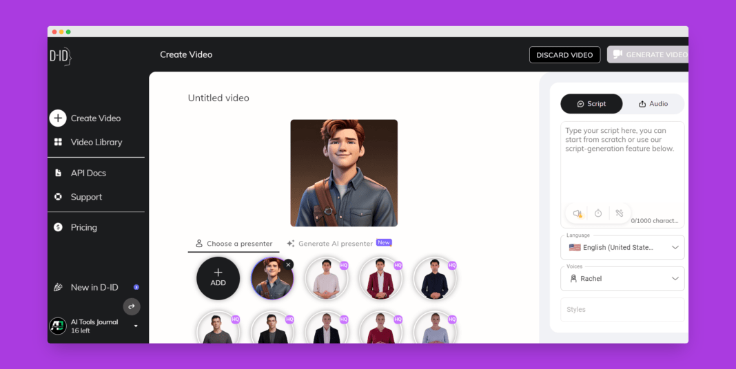 D-ID Creative Digital Studio Demo