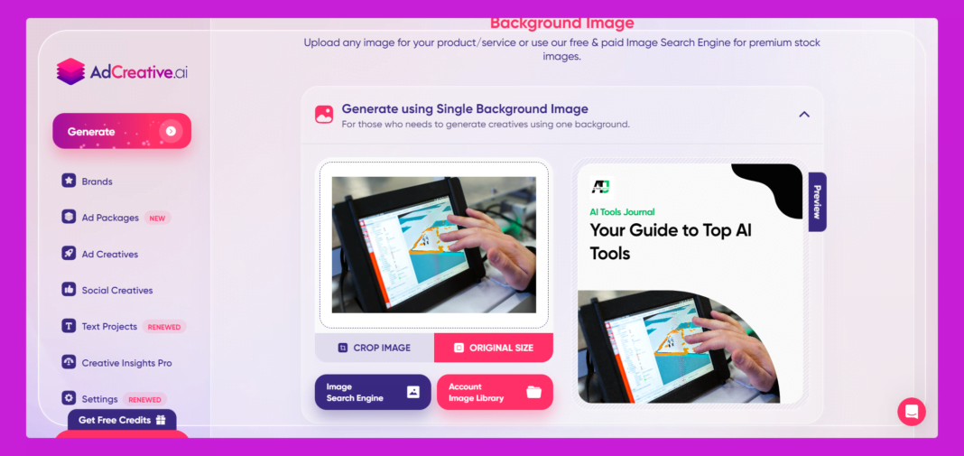using adcreative ai to generate Ads content