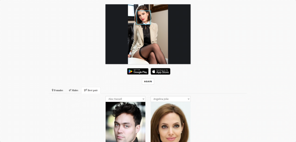 Top AI Tools angelina jolie lookalike results with star by face