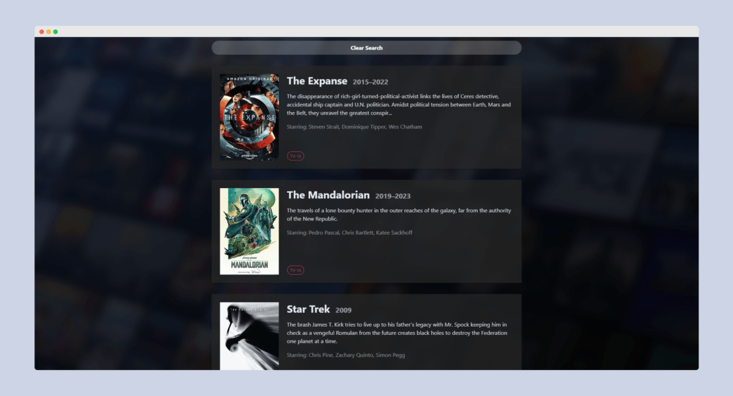 watchthis dev results The show results list from watchthis dev