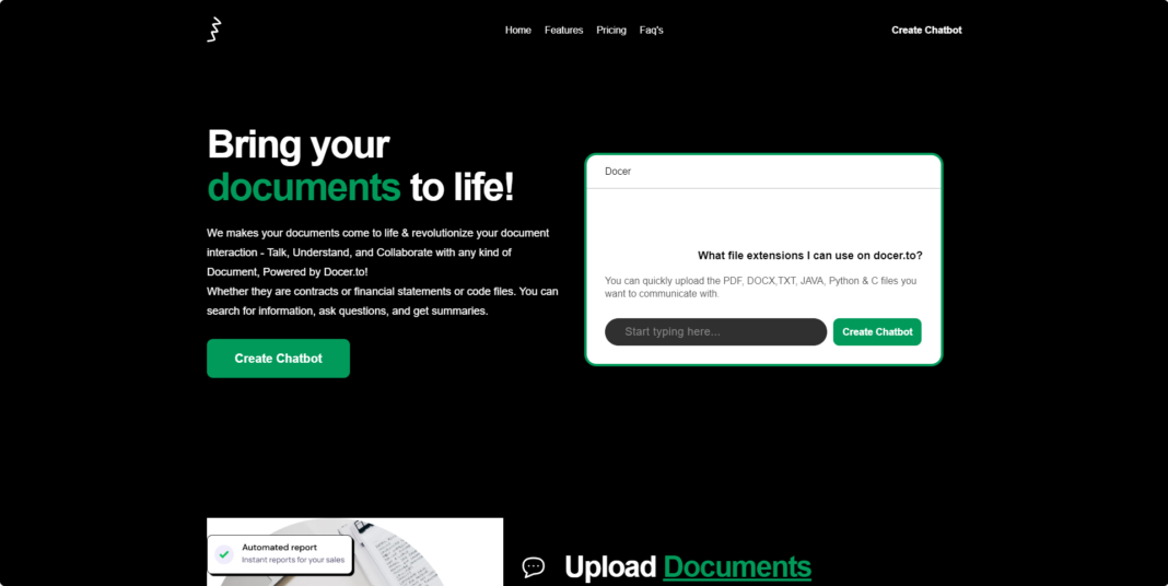 docer ai to bring documents to life