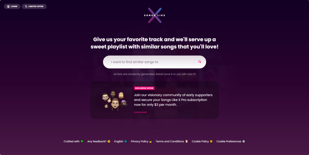 A review of Songs Like X